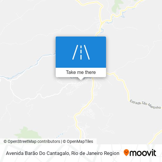 Mapa Avenida Barão Do Cantagalo