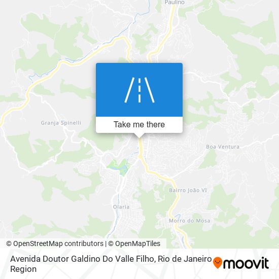 Mapa Avenida Doutor Galdino Do Valle Filho