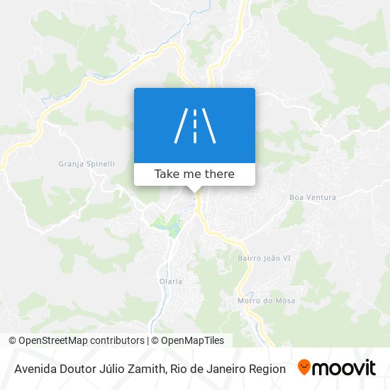 Mapa Avenida Doutor Júlio Zamith