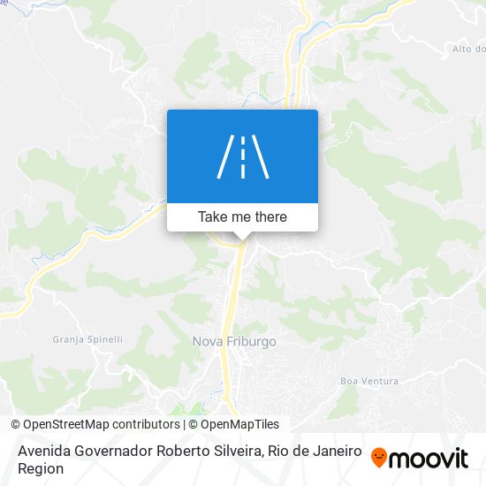 Mapa Avenida Governador Roberto Silveira