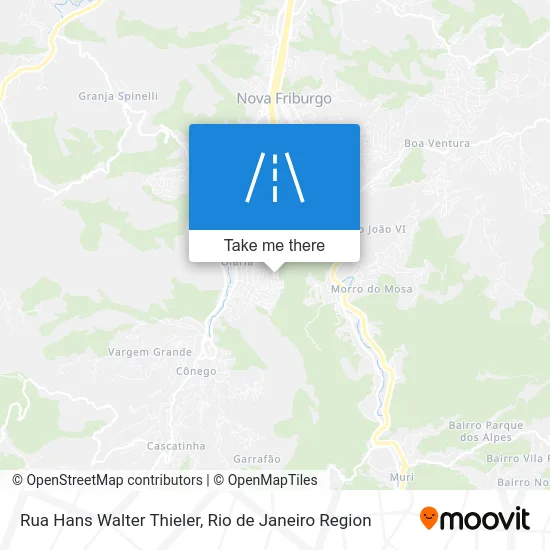 Rua Hans Walter Thieler map