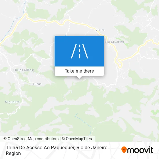 Trilha De Acesso Ao Paquequer map