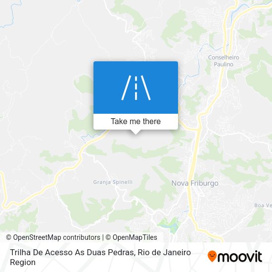 Trilha De Acesso As Duas Pedras map