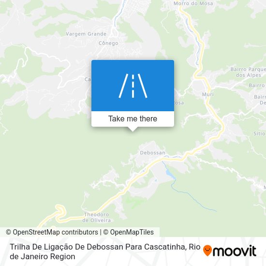 Trilha De Ligação De Debossan Para Cascatinha map