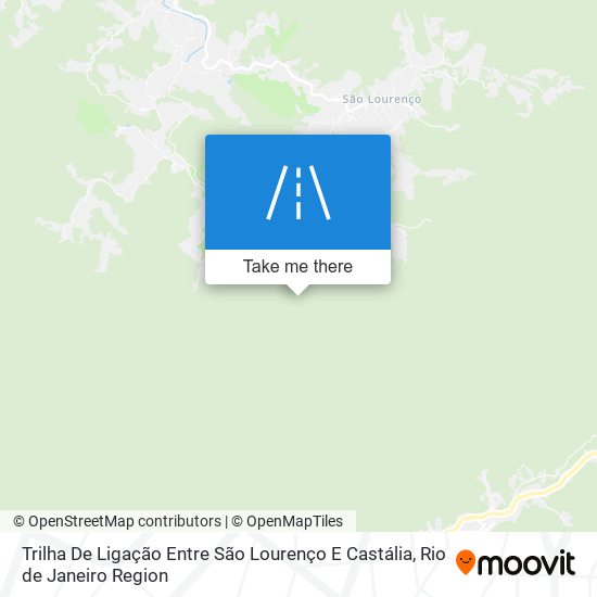 Trilha De Ligação Entre São Lourenço E Castália map