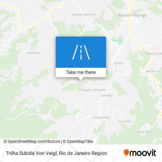 Trilha Subida Von Veigl map