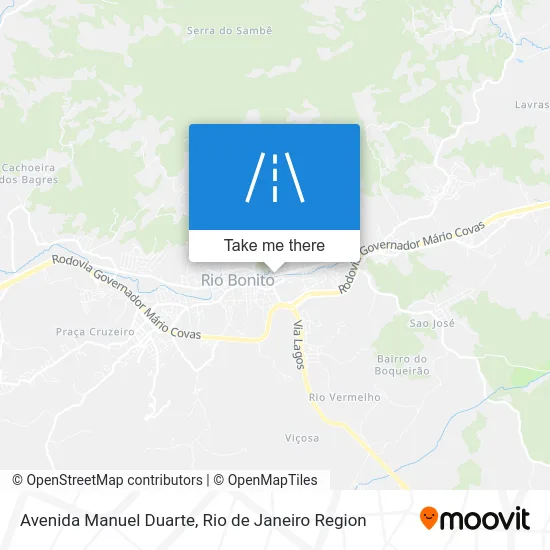 Avenida Manuel Duarte map