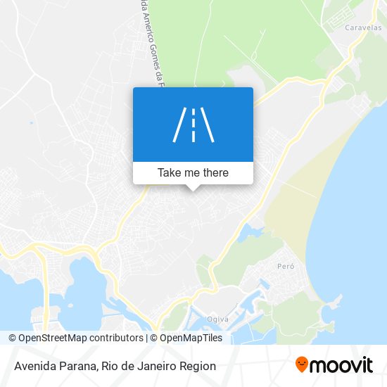 Mapa Avenida Parana