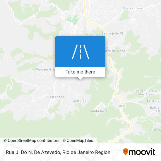 Rua J. Do N, De Azevedo map