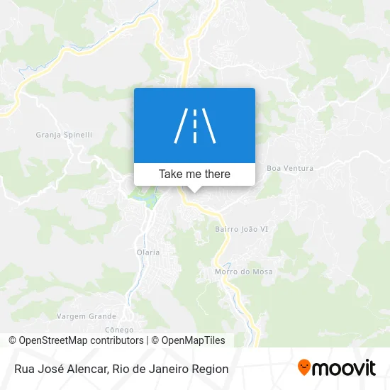 Rua José Alencar map