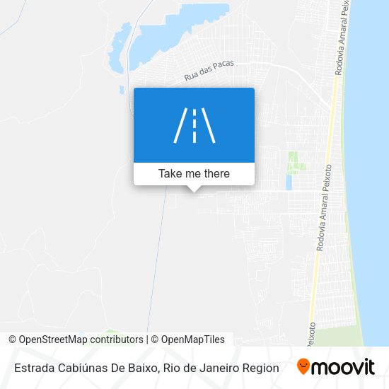 Estrada Cabiúnas De Baixo map