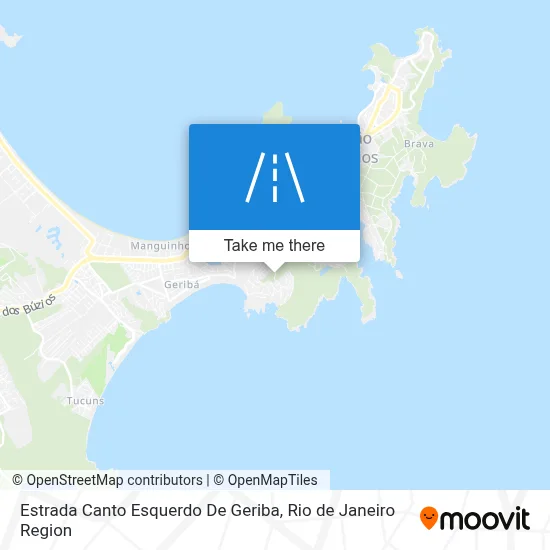 Estrada Canto Esquerdo De Geriba map