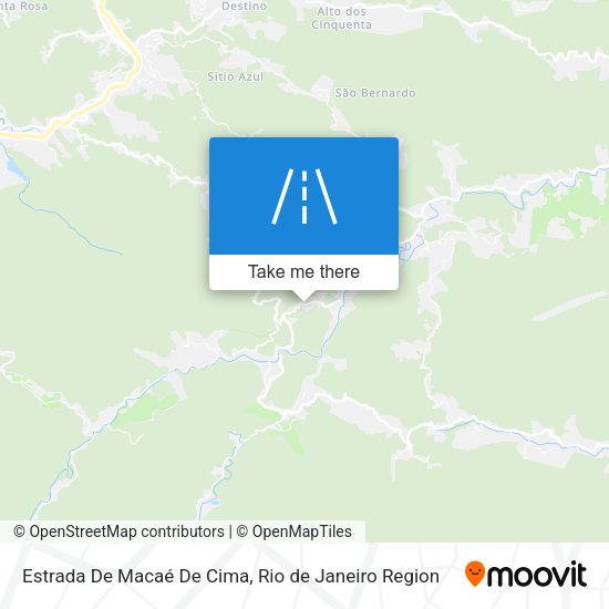 Estrada De Macaé De Cima map