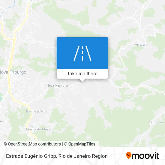 Estrada Eugênio Gripp map