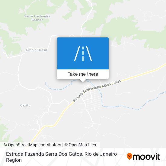 Estrada Fazenda Serra Dos Gatos map