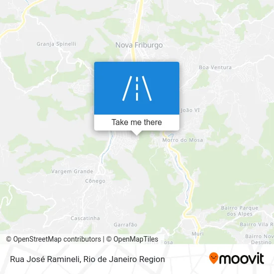 Rua José Ramineli map