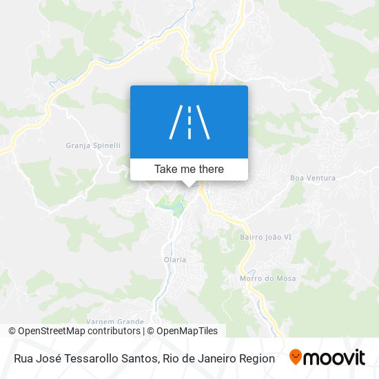 Rua José Tessarollo Santos map