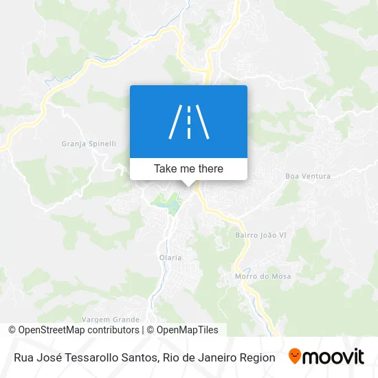 Rua José Tessarollo Santos map