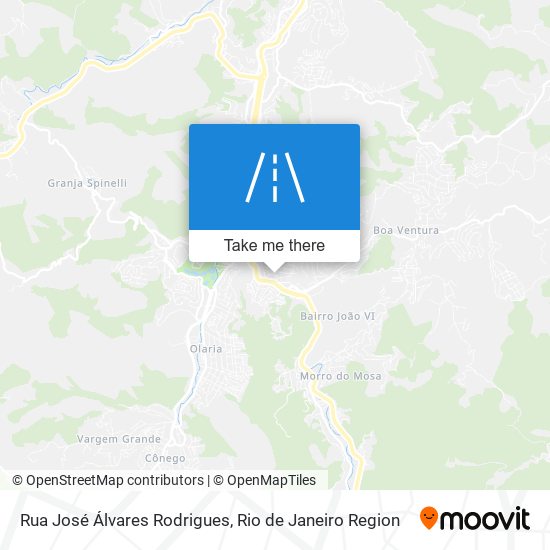 Mapa Rua José Álvares Rodrigues