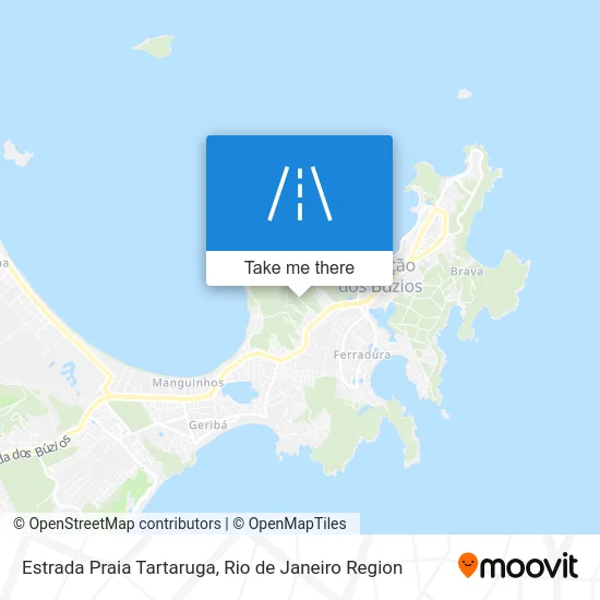 Estrada Praia Tartaruga map