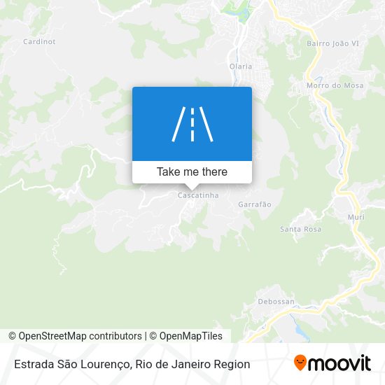 Estrada São Lourenço map