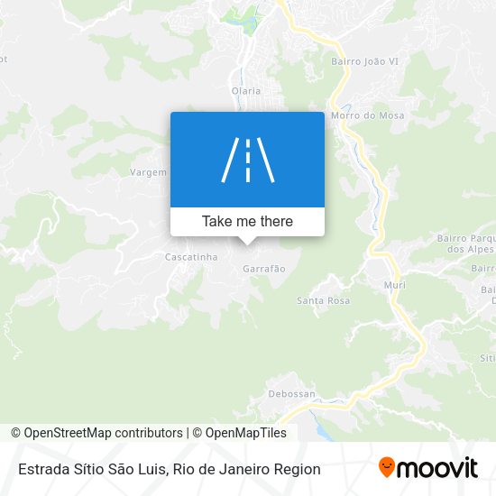 Estrada Sítio São Luis map