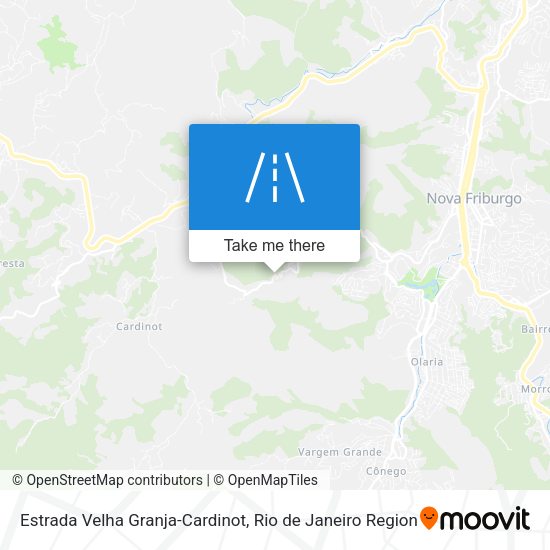 Estrada Velha Granja-Cardinot map