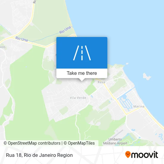 Rua 18 map