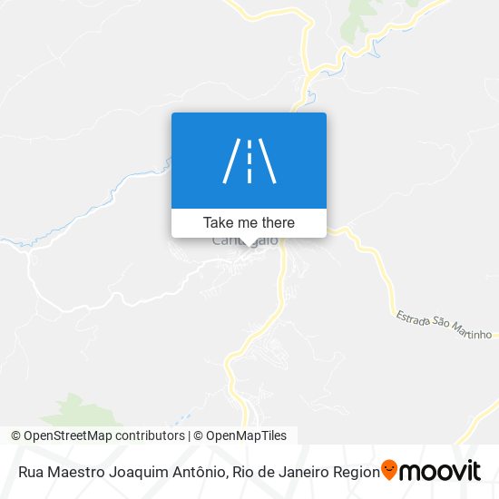 Mapa Rua Maestro Joaquim Antônio