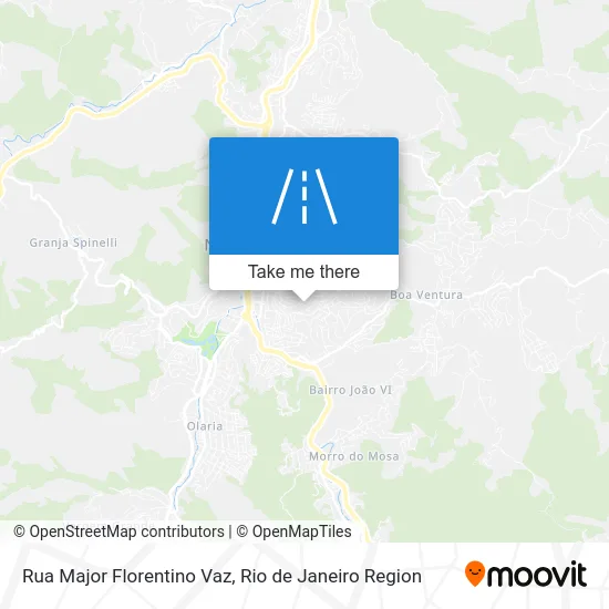 Rua Major Florentino Vaz map