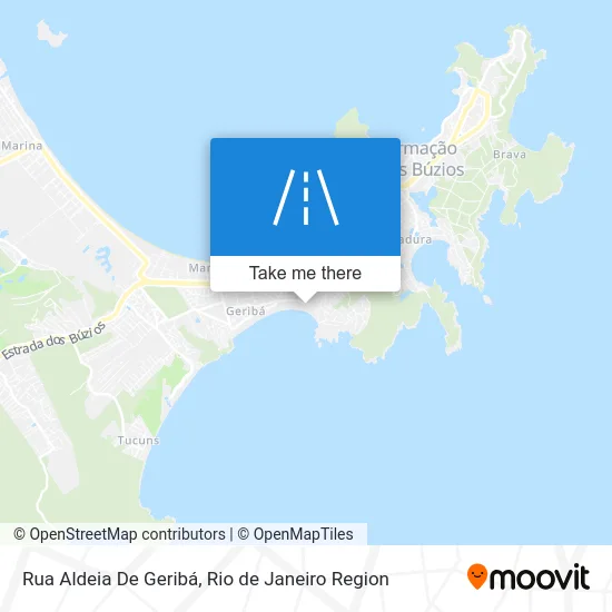 Rua Aldeia De Geribá map