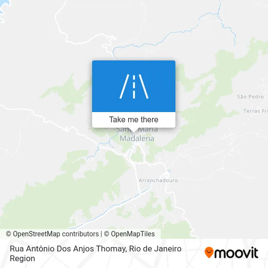 Rua Antônio Dos Anjos Thomay map