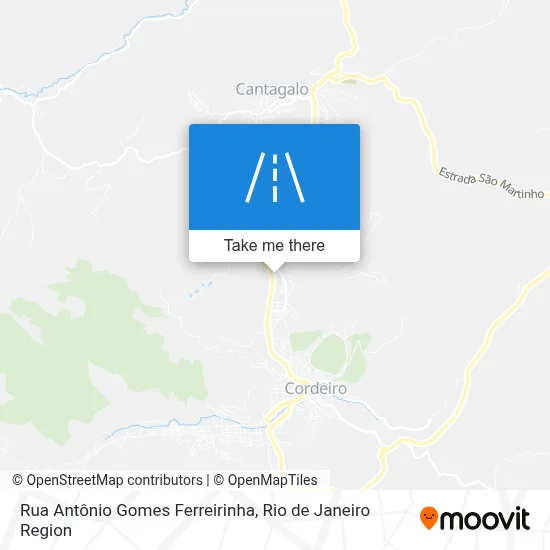Rua Antônio Gomes Ferreirinha map