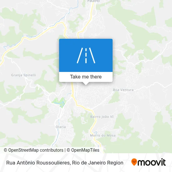 Rua Antônio Roussoulieres map