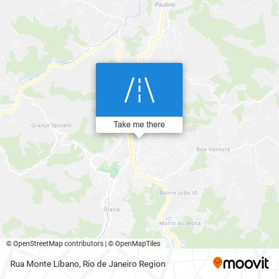 Mapa Rua Monte Líbano