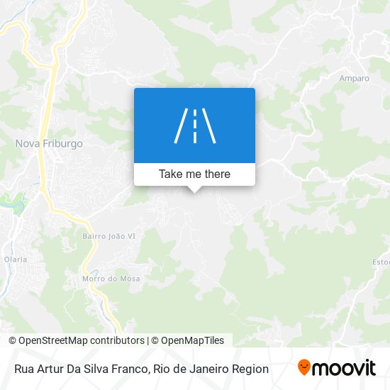 Mapa Rua Artur Da Silva Franco