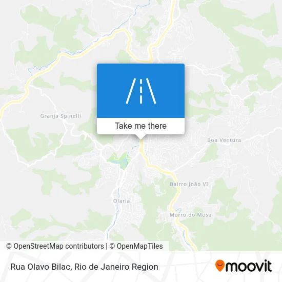 Rua Olavo Bilac map