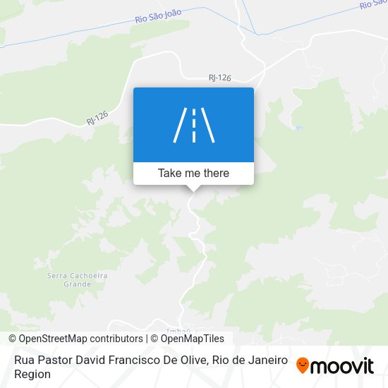 Rua Pastor David Francisco De Olive map