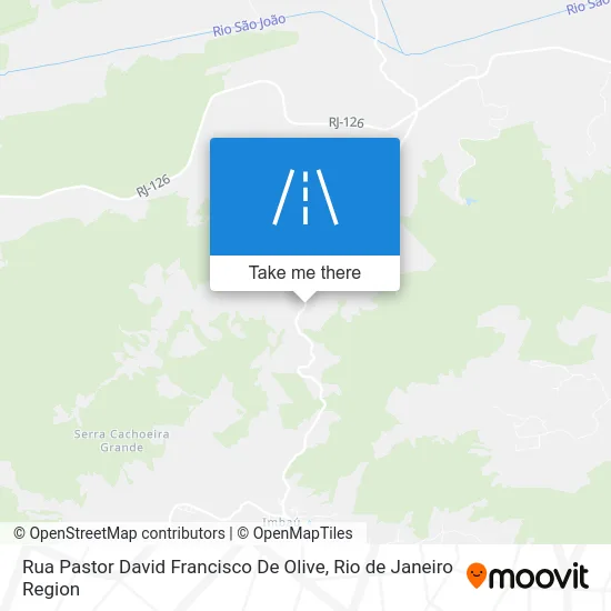 Rua Pastor David Francisco De Olive map