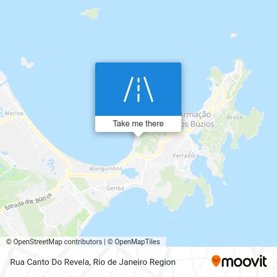 Rua Canto Do Revela map