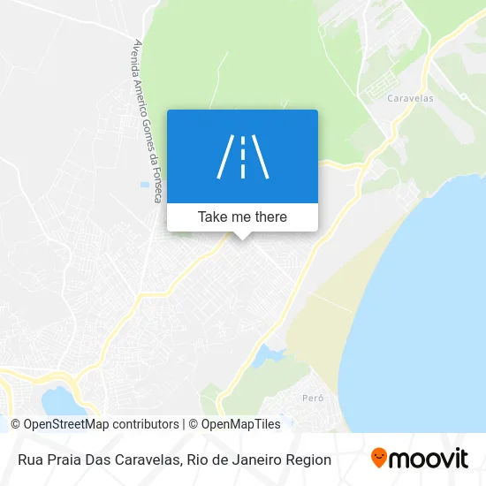 Rua Praia Das Caravelas map