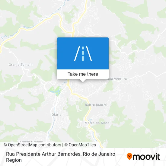Rua Presidente Arthur Bernardes map