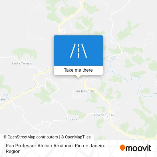 Rua Professor Aloísio Amâncio map