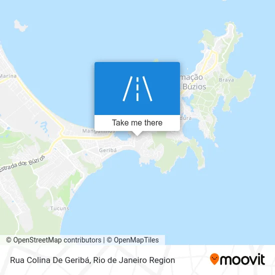 Rua Colina De Geribá map