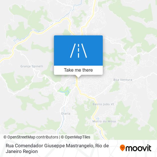 Mapa Rua Comendador Giuseppe Mastrangelo