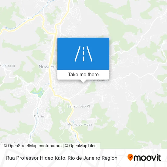Rua Professor Hideo Kato map