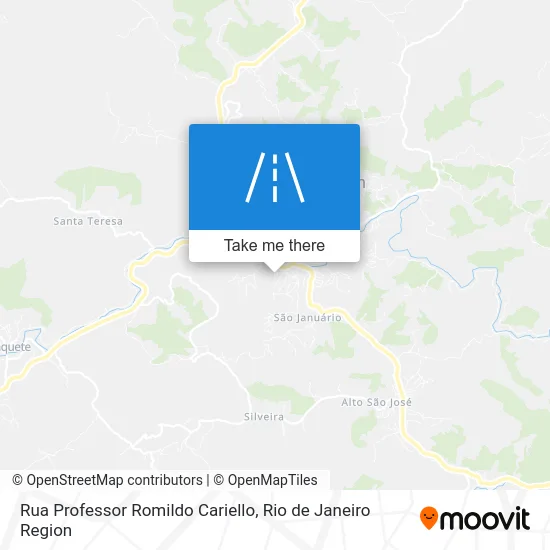 Rua Professor Romildo Cariello map