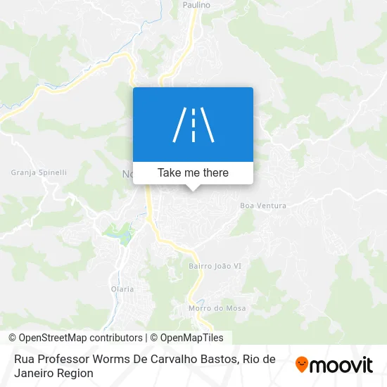 Rua Professor Worms De Carvalho Bastos map