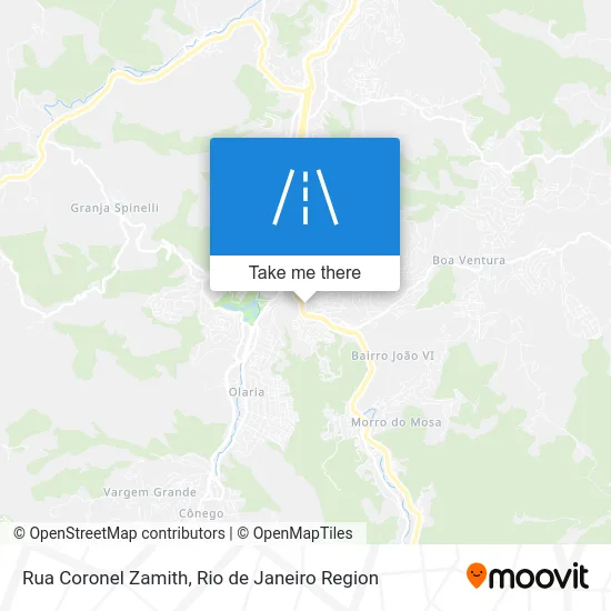 Rua Coronel Zamith map