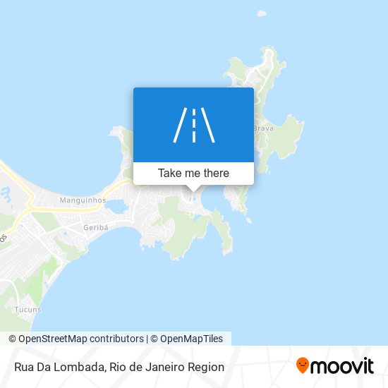 Mapa Rua Da Lombada